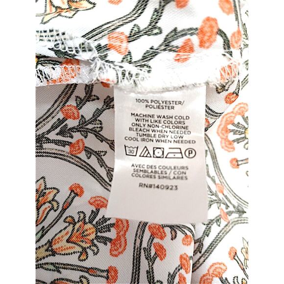 LOFT Satin Tuilerie Midi Shirtdress Sz 4 Floral Geo Paisely Minimalist Luxe $110 - Picture 11 of 11